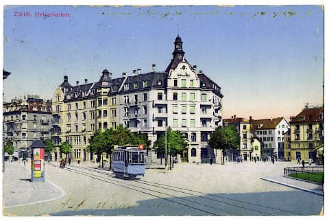 Postkarte mit dem alten Postgebäude nach seiner Fertigstellung im Jahre 1907